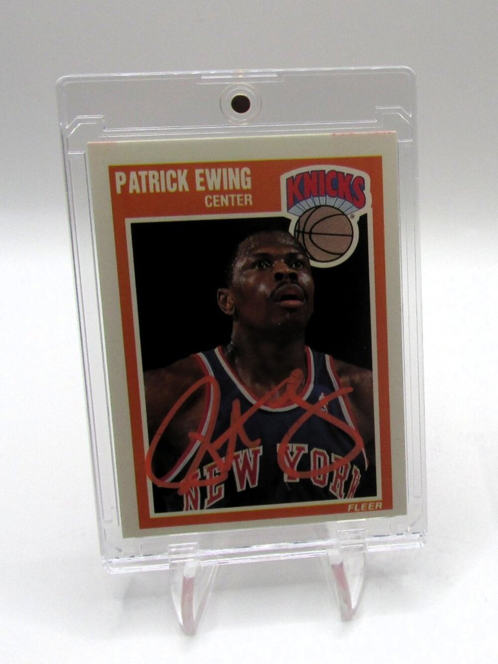 Patrick Ewing Signed Card With COA (PC484978) (Knicks)